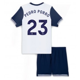 Tottenham Hotspur Pedro Porro #23 Hemmakläder Barn 2024-25 Kortärmad (+ Korta byxor)